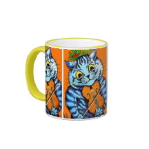 Cat com violino pela Copa Louis Wain
