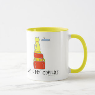Caneca Cat é meu Co-piloto