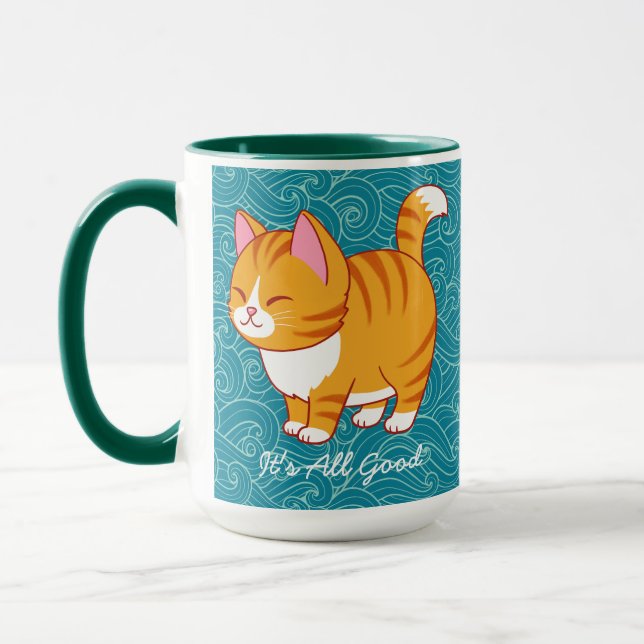 Caneca Cat Feliz Personalizado (Esquerda)