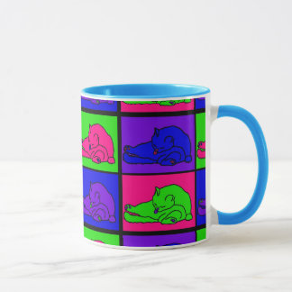 CANECA CAT QUE LAMBE O POP ART DO BUMBUM