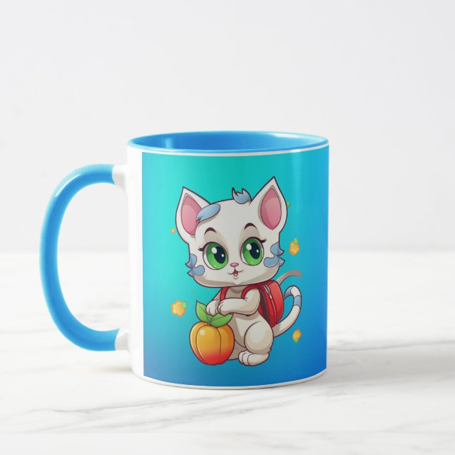Caneca Cat Vai Para A Escola 85241 (Esquerda)
