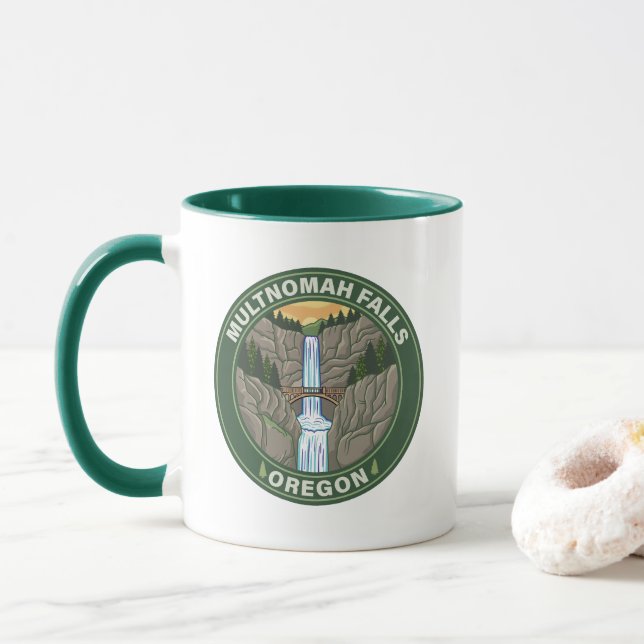 Caneca Cataratas Multnomah Oregon (Com Donut)
