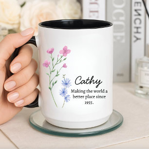 Caneca Cathy Fazer o mundo um lugar melhor desde 1955.