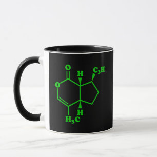 Caneca Catnip Nepetalactona Fórmula Química Molecular