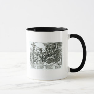 Caneca Catolicismo romano e Lutheranism contrastados