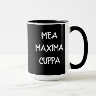 Caneca Católico Latin cómico Mea Cuppa