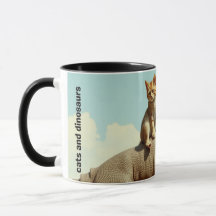 Cats-a-Tonic Cats e Dinossauros Mug