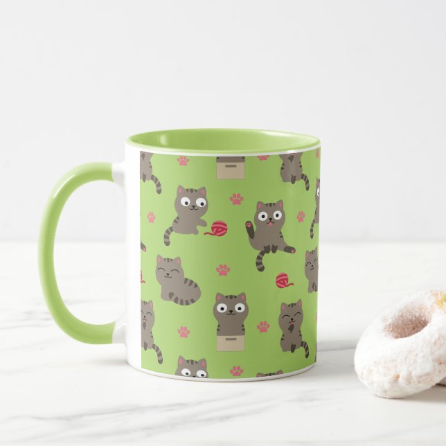 Caneca Cats Coffee Mug (Com Donut)