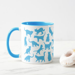 Caneca Cats Color Baby Blue