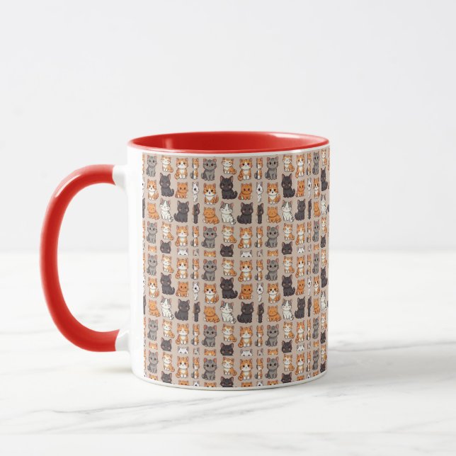Caneca Cats Photo pattern, Mug (Esquerda)