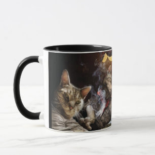 Caneca Cats playing poker