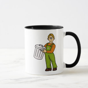 Caneca Cáucaso: Lixo Masculino Nome Mug