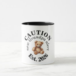Caneca CAUTION new Grandpa alert- Teddy Baby Announcement