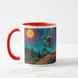 Caneca Cavaleiro BMX na Montanha