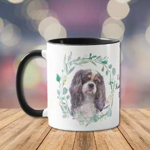 Caneca Cavaleiro Rei Charles Spaniel Wreath Coffee Mug