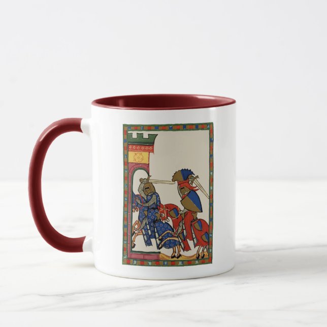 Caneca Cavaleiros A Armazenar O Castelo, 14 Century (Esquerda)