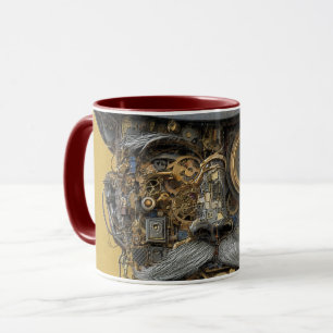 Caneca Cavalheiro Mecânico Steampunk