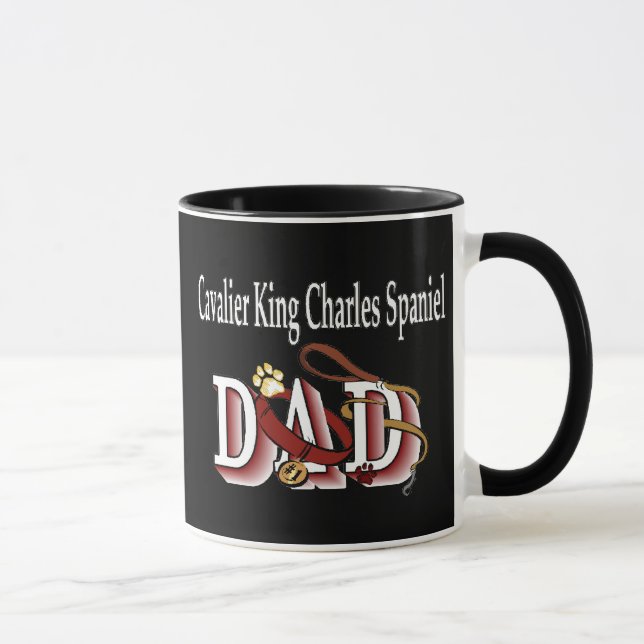 Caneca Cavalier King Charles Spaniel Pai Mug (Direita)