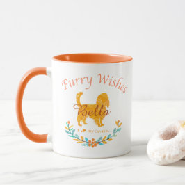 Caneca Cavalier Pastel Laranja Elegante | Natal Personali
