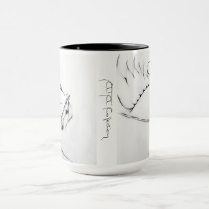 Caneca "Cavalo Árabe" por Adelia Audi