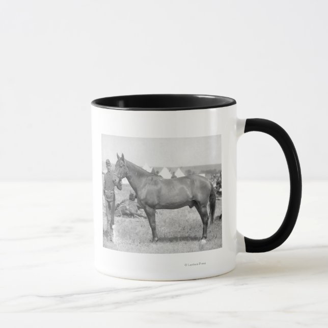 Caneca Cavalo "Comanche", o único sobrevivente do Custer (Direita)