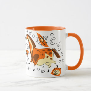 Caneca Cavalo da pintura de caverna com Entoptics