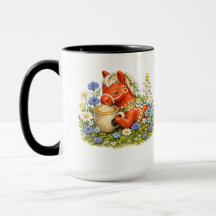 Cavalo Dala Floral Café Amor Arte | Escandinavo