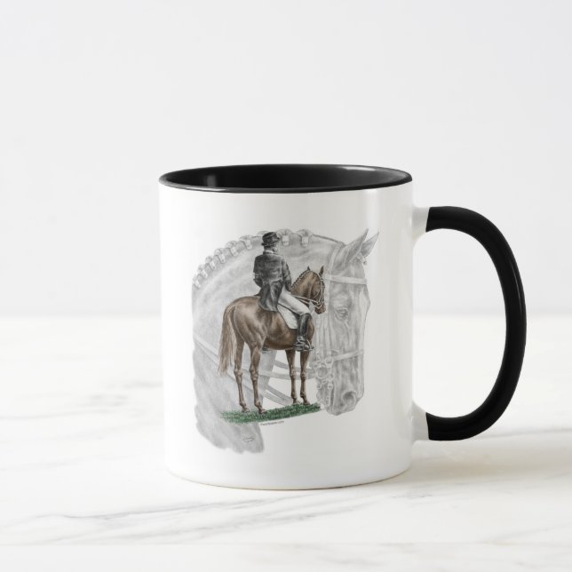 Caneca Cavalo de Dressagem de XHalt-Salute (Direita)