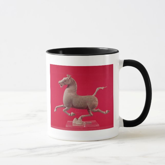 Caneca Cavalo de galope com o um casco que descansa em a (Direita)