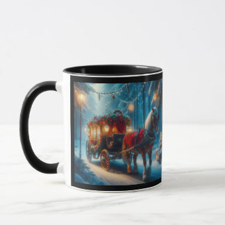 Caneca Cavalo de Natal e Carraige