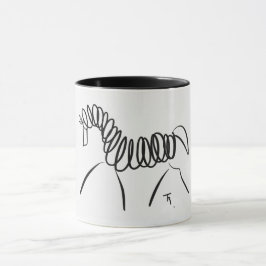 Caneca Cavalo do adestramento