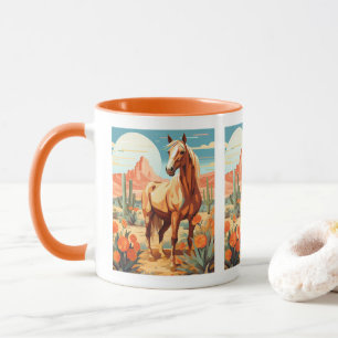 Caneca Cavalo do Deserto Palomino Pop Art