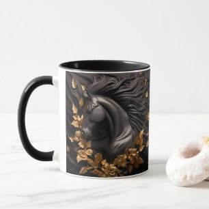 Caneca Cavalo e flores, Presente Equestre, Cavalgada