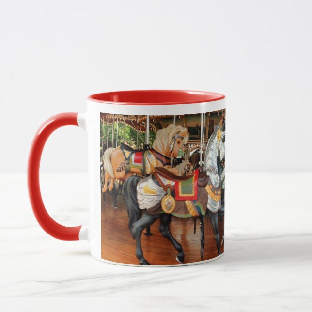 Caneca Cavalos Carrossel de Jane em uma Chá ou (Esquerda)