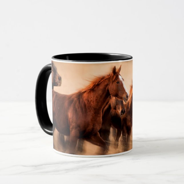 Caneca Cavalos Correndo (Frente Esquerda)