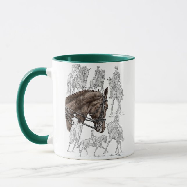 Caneca Cavalos de Dressagem Coletados FEI (Esquerda)