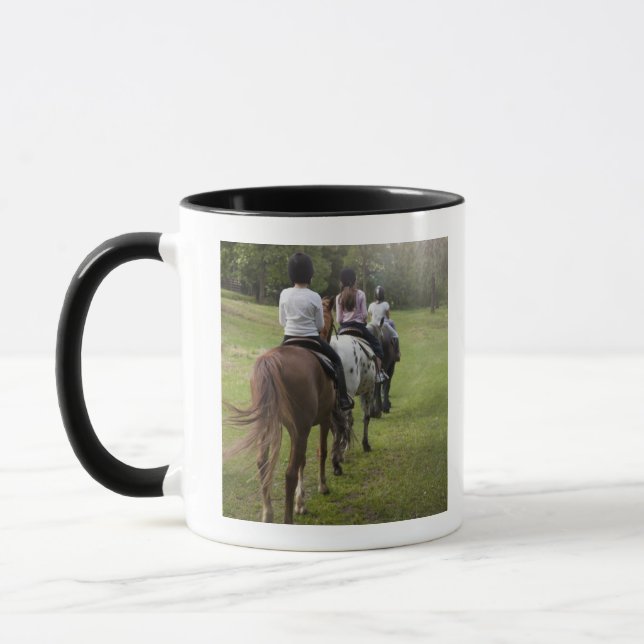 Caneca Cavalos de equitação das meninas (Esquerda)