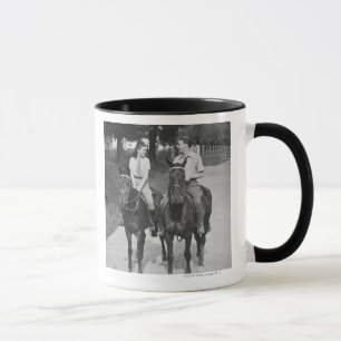 Caneca Cavalos de equitação do casal