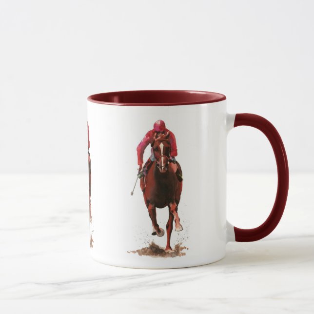 Caneca cavalos, homem de jóquei (Direita)