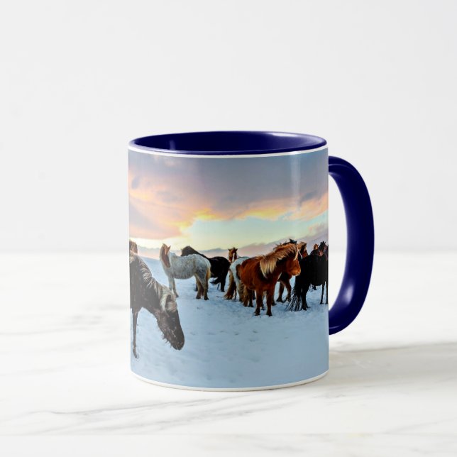 Caneca Cavalos Islandeses (Frente Esquerda)