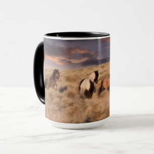 Caneca Cavalos Selvagens Correndo