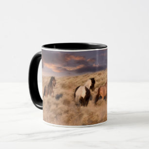 Caneca Cavalos Selvagens Correndo