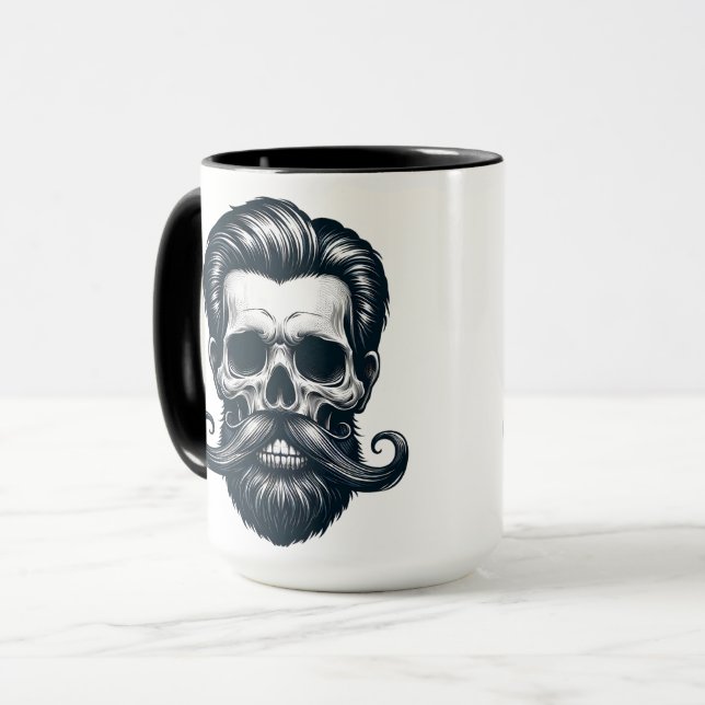 Caneca Caveira Barbuda (Frente Esquerda)