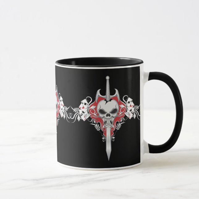 Caneca Caveira de Espada - RED (Direita)