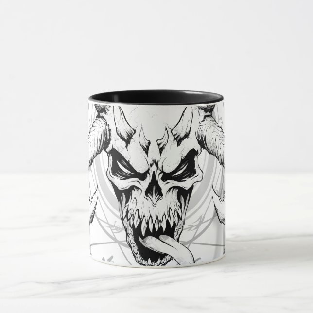 Caneca Caveira divina da Cana-de-Cana-branca da Morte (Centro)