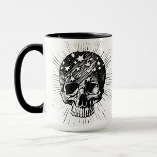 Caneca Caveira e Estrelas II