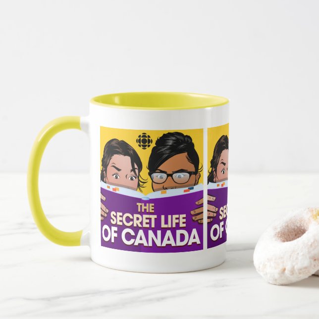 Caneca CBC A vida secreta do Canadá (Com Donut)