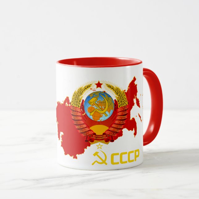 Caneca CCCP - União Soviética (Frente Esquerda)