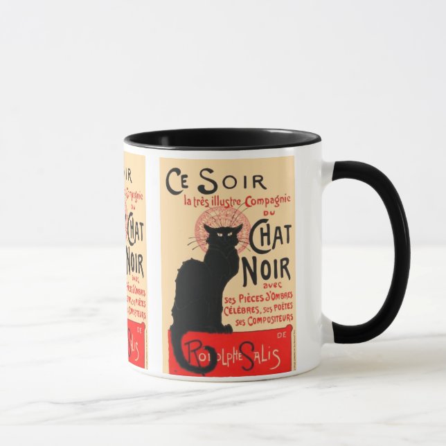 Caneca Ce Soir Le Chat Noir, Théophile Steinlen (Direita)