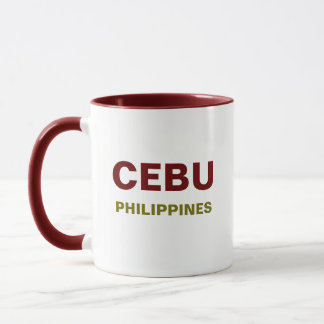 Caneca Cebu Filipinas Café Mug